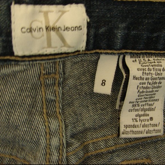 Calvin Jeans CK Boot Cut Stretch Sz 8 Darker Wash - Picture 4 of 14
